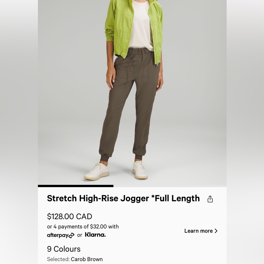 Lululemon stretch high-rise joggers - Picture 1 of 2